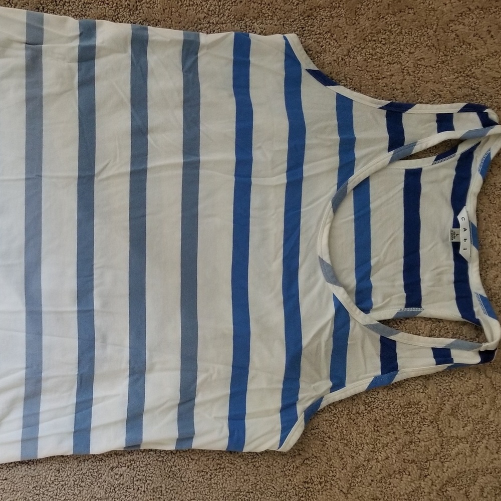 Cabi striped racerback Zazatank